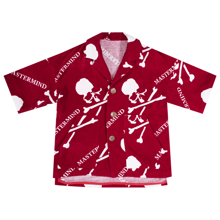 Mastermind World Organic Cotton Short-Sleeve Shirt "Red"