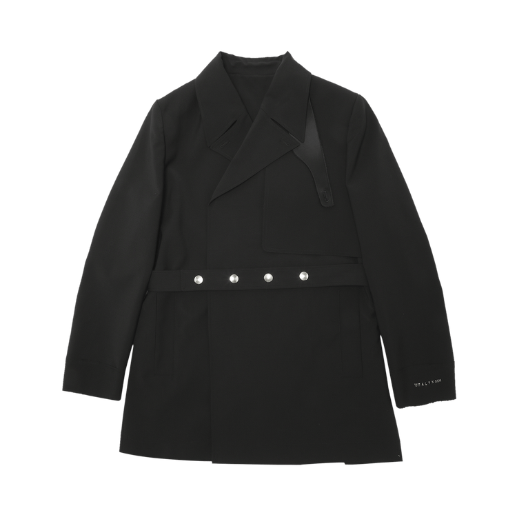 1017 ALYX 9SM Double Breasted Woven Trench Coat "Black"