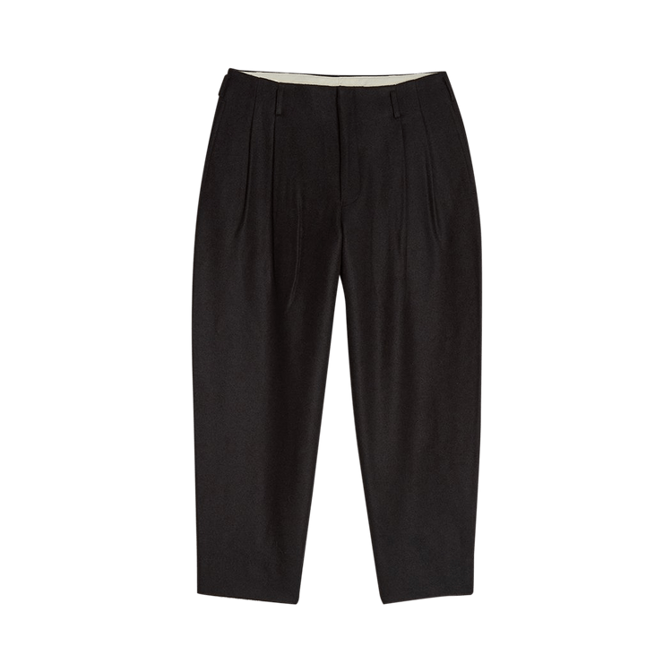 Comme des Garçons Homme Plus Woolen Yarn Wool Flannel Trousers "Black"