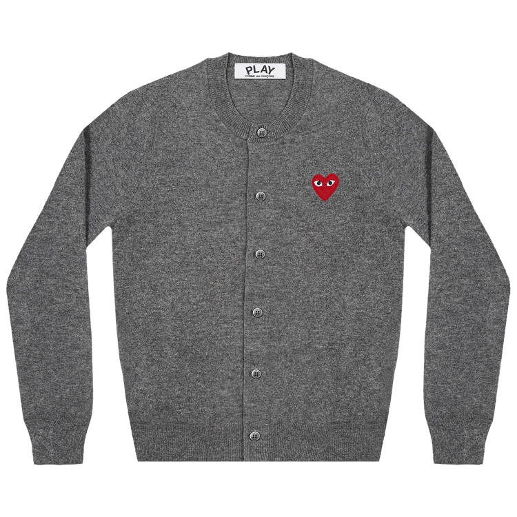 Comme des Garçons PLAY Heart Cardigan "Grey"