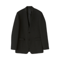 Jil Sander Lapelless Blazer "Black"