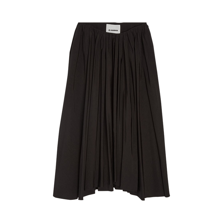 Jil Sander Short Waisted And Gathered Skirt "Black"