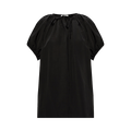 Jil Sander Short-Sleeve Top With Tie Neck "Black"