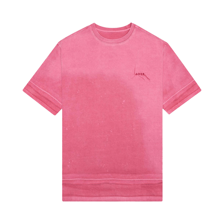 Ader Error Needle Logo Layered T-Shirt "Red"
