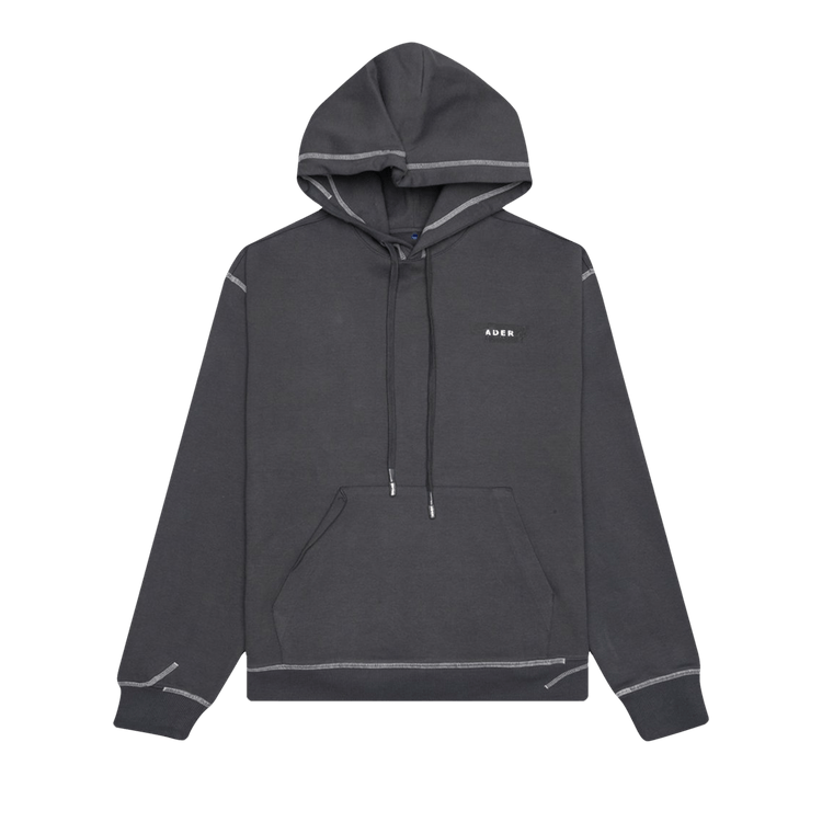 Ader Error Duct Tape Logo Hoodie "Charcoal"