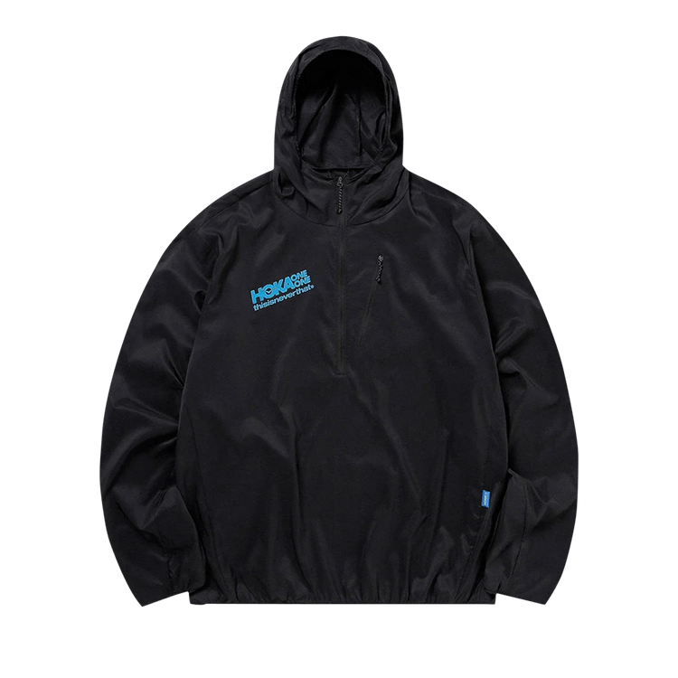 thisisneverthat x Hoka One One Wind-Resistant Hooded Pullover "Black"