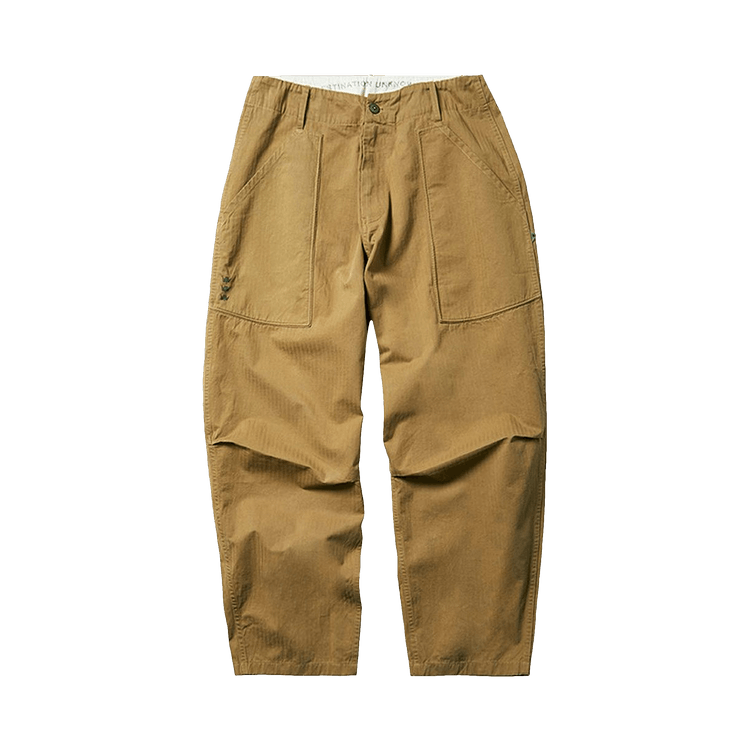Liberaiders Herringbone Sarrouel Pants "Beige"