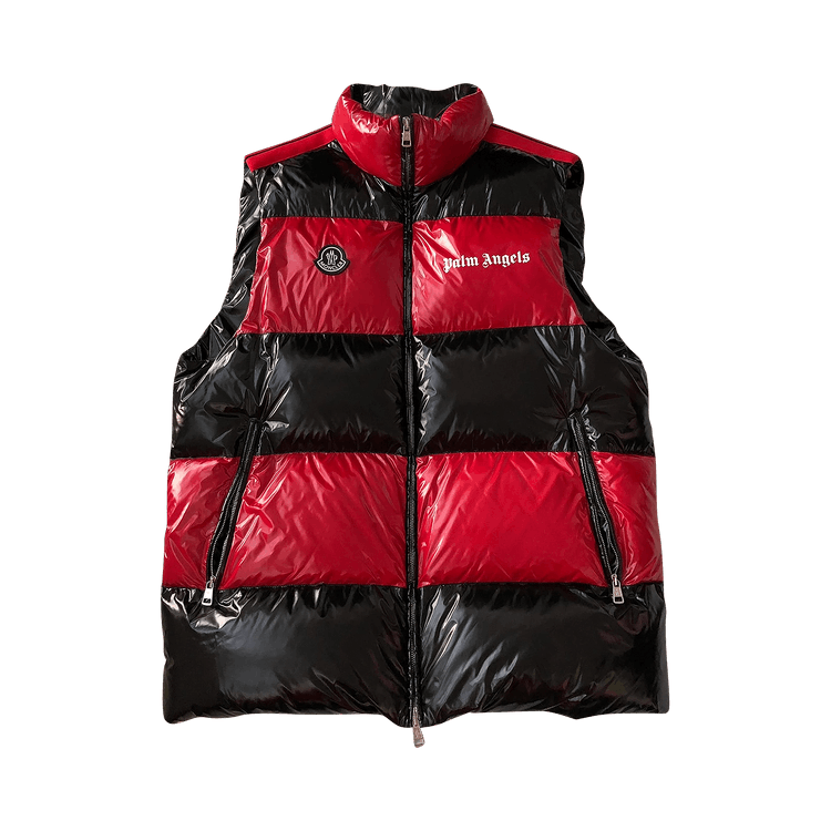 Moncler Genius x Palm Angels Striped Down Vest "Red/Black"