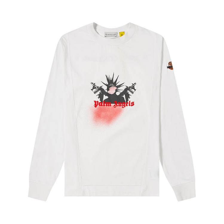 Moncler Genius x Palm Angels Long-Sleeve Tee "White"
