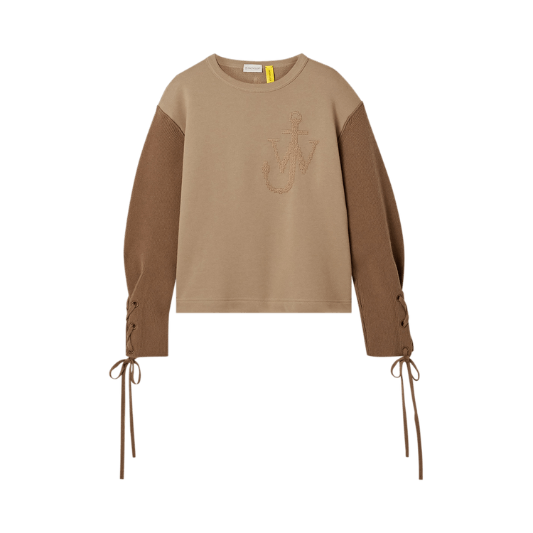 Moncler Genius x JW Anderson Sweatshirt With Knit Sleeves "Camel Beige"