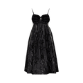 Moncler Genius x Simone Rocha Nylon Dress With Ruffle Details "Black"