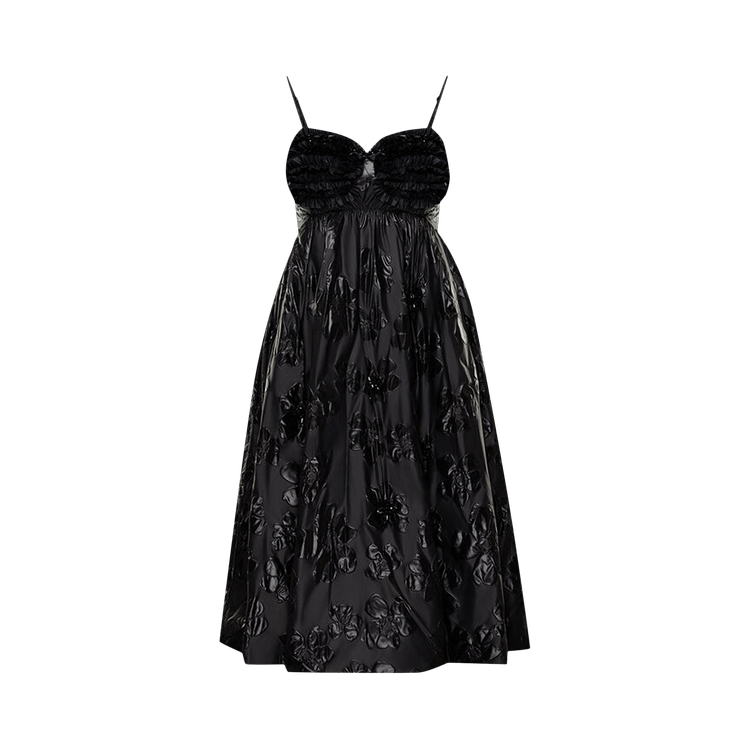 Moncler Genius x Simone Rocha Nylon Dress With Ruffle Details "Black"