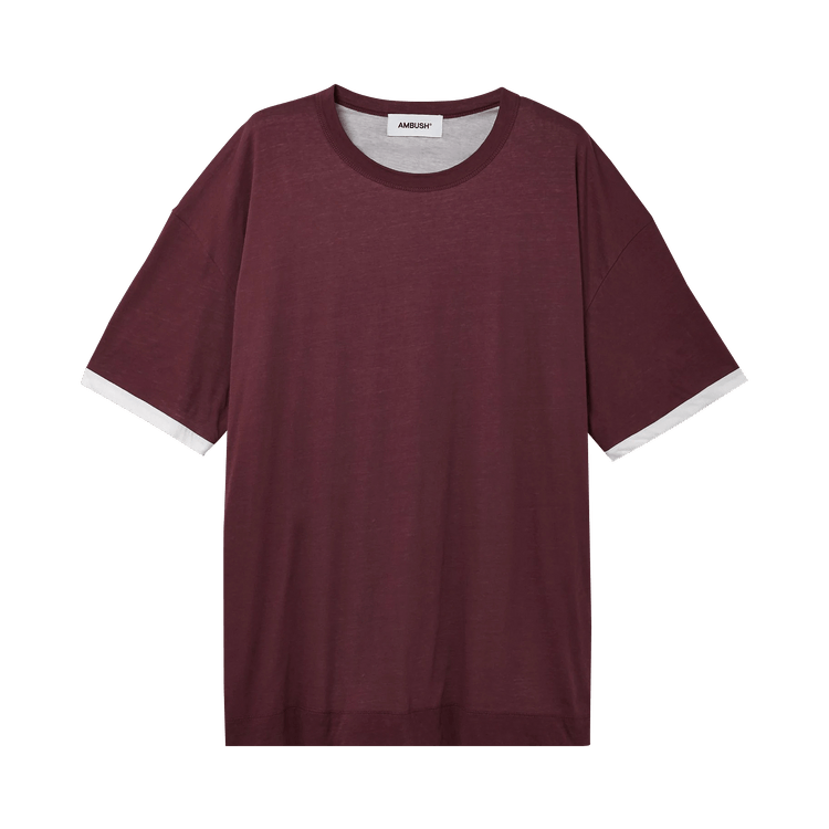 Ambush Layered T-Shirt "Burgundy"