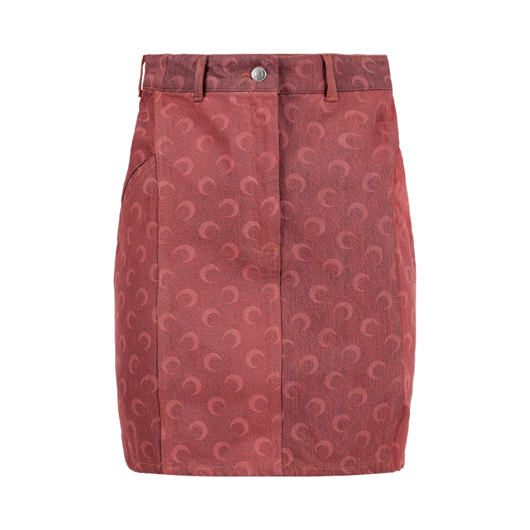 Marine Serre x The Webster Regenerated Moon Denim Skirt "Tea Rose"