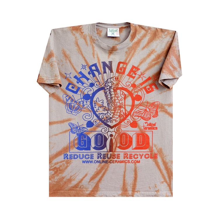 Online Ceramics Change Is Good Tee "Tie Dye"