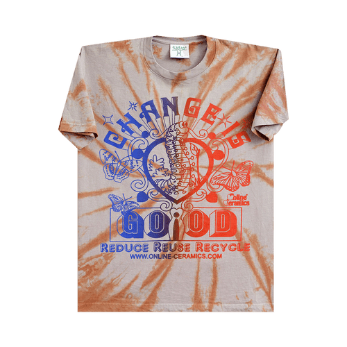 Online Ceramics Change Is Good Tee "Tie Dye"