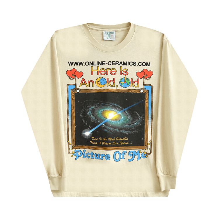 Online Ceramics An Old Picture Of Me Long-Sleeve "Tan"