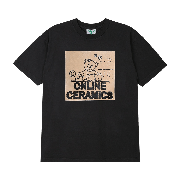 Online Ceramics Teddy Bear Logo Tee "Black"