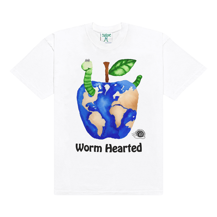 Online Ceramics Worm Hearted Tee "White"