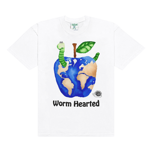 Online Ceramics Worm Hearted Tee "White"