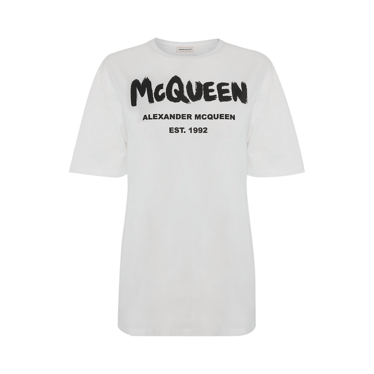 Alexander McQueen Graffiti T-Shirt "White/Black"