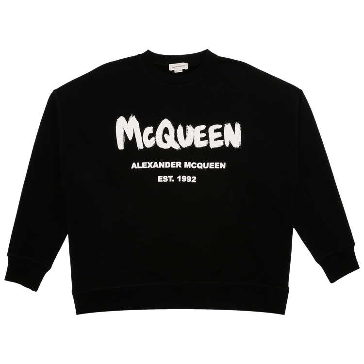 Alexander McQueen Graffiti Sweatshirt "Black/White"