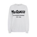 Alexander McQueen Graffiti Sweatshirt "White/Black"