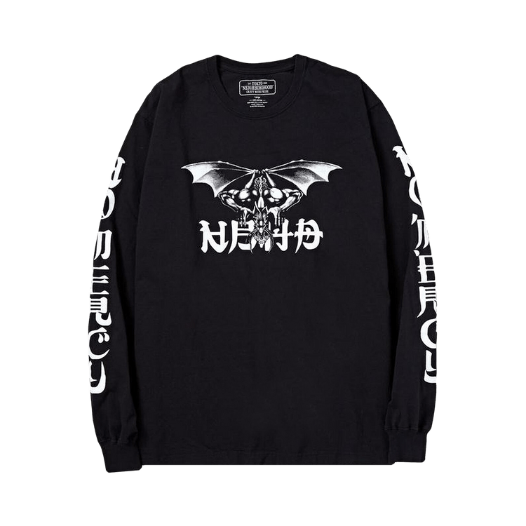 Neighborhood No Mercy-1 Long-Sleeve Tee "Black/White"