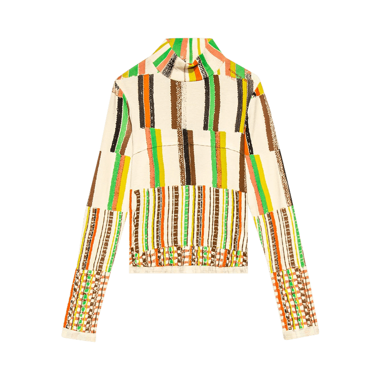 Eckhaus Latta Lapped Baby Turtleneck "Super Striper"
