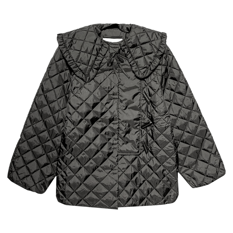 GANNI Ripstop Quilt Jacket "Black"