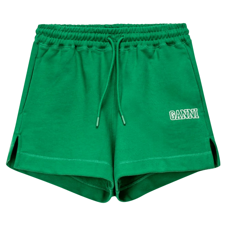 GANNI Software Isoli Drawstring Shorts "Kelly Green"