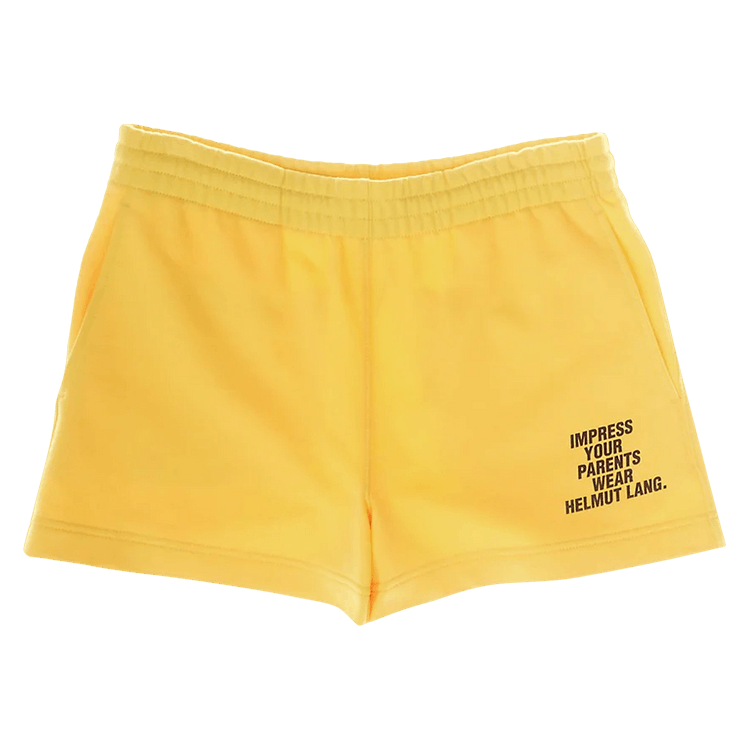 Helmut Lang Impress Shorts "Laser Yellow"