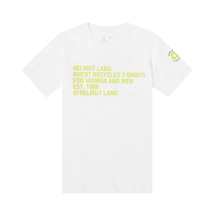 Helmut Lang Recycled Logo T-Shirt "Chalk White"