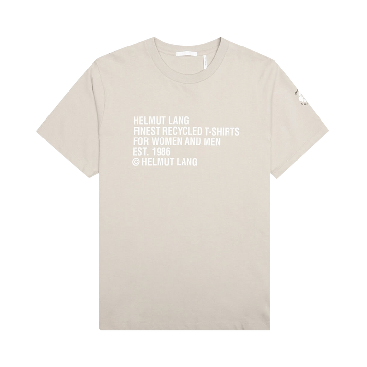 Helmut Lang Recycled Logo T-Shirt "Coastal Fog"
