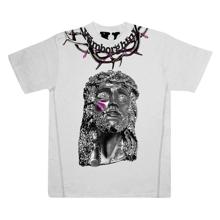 Vlone x Yams Day Jesus Piece T-Shirt "White"