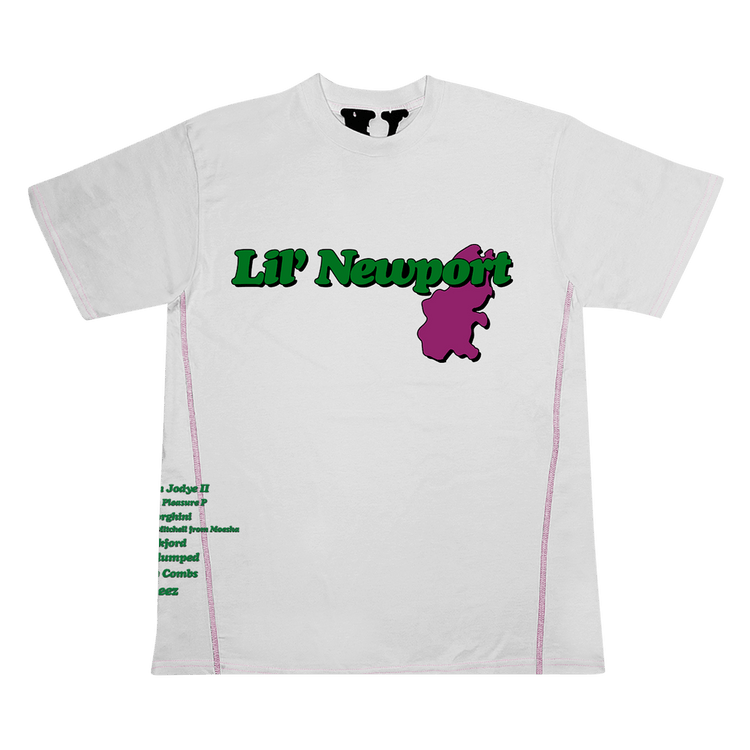 Vlone x Yams Day Lil' Newport T-Shirt 'White'