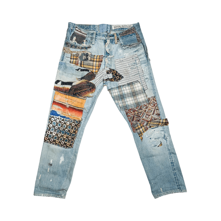 Kapital Happy Patchwork Tapered Denim "Indigo"