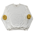 Kapital Eco Smiley Patch Crewneck "White"
