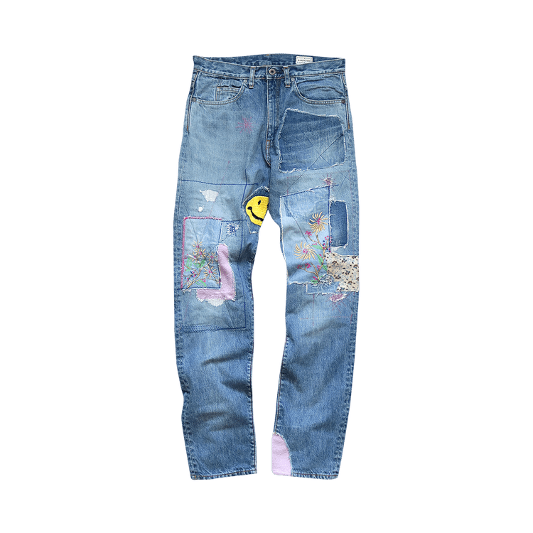 Kapital Gypsy Patch Remake Okabilly 14oz 5 Pocket Denim "Indigo"