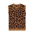 Kapital Leopard Print Sweater Vest "Brown"