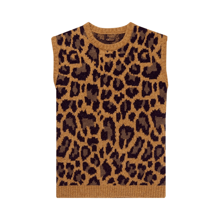Kapital Leopard Print Sweater Vest "Brown"