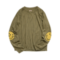 Kapital Eco Smiley Patch Crewneck "Rain Camouflage"
