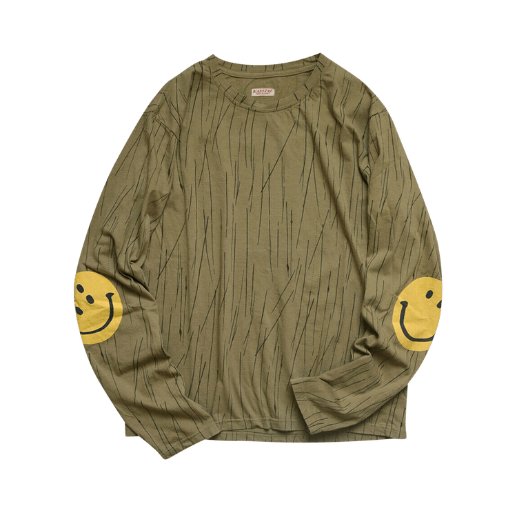 Kapital Eco Smiley Patch Crewneck "Rain Camouflage"