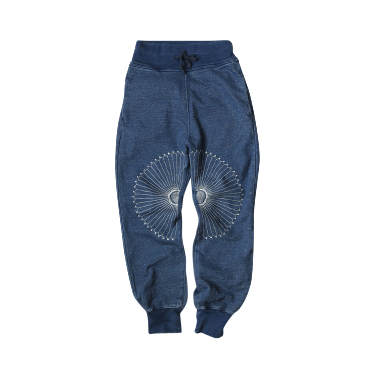 Kapital Furoshiki Embroidery Joggers "Indigo"