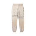 Kapital Fleece Knit Bandana Sweatpants "Ecru"