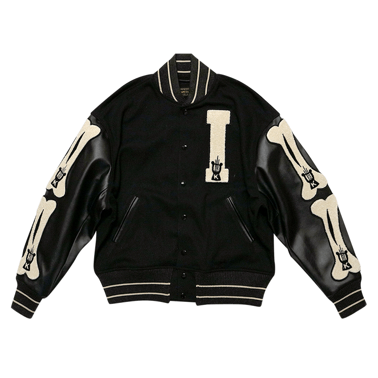 Kapital 40's Wool I-Five Varsity Jacket 'Black'
