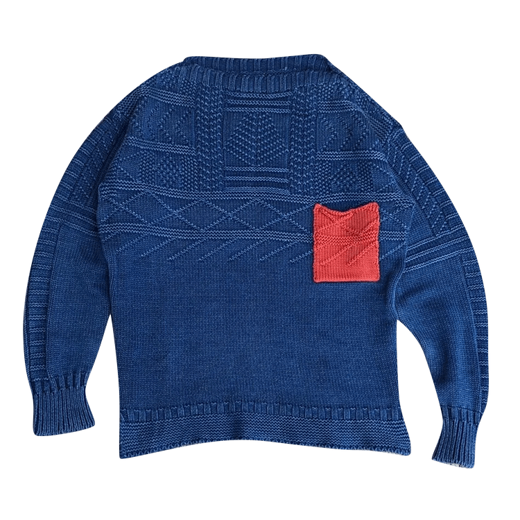 Kapital Pocket Crewneck Pullover "Blue"