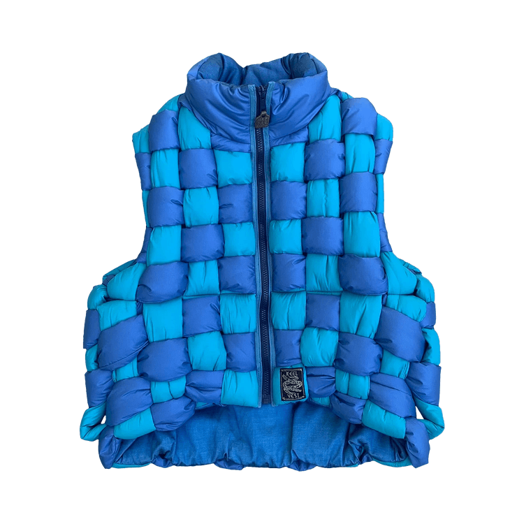 Kapital Rip Stop Nylon Keel Weaving Vest "Blue"
