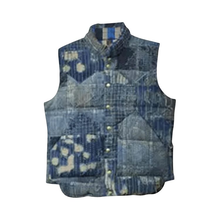 Kapital Kountry Boro Down Vest "Indigo"