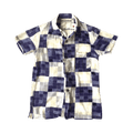 Kapital Okayama Patchwork Linen Blend Shirt "White/Blue"